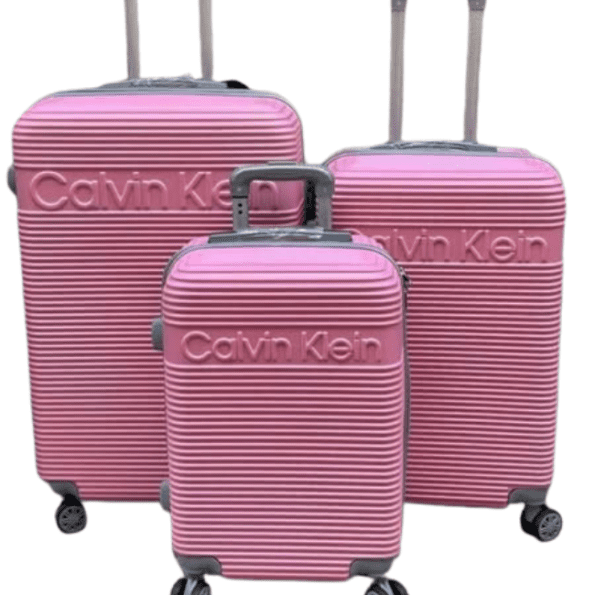 طقم حقائب سفر كالفن كلاين (Calvin Klein) المطور – 3 قطع – زهري